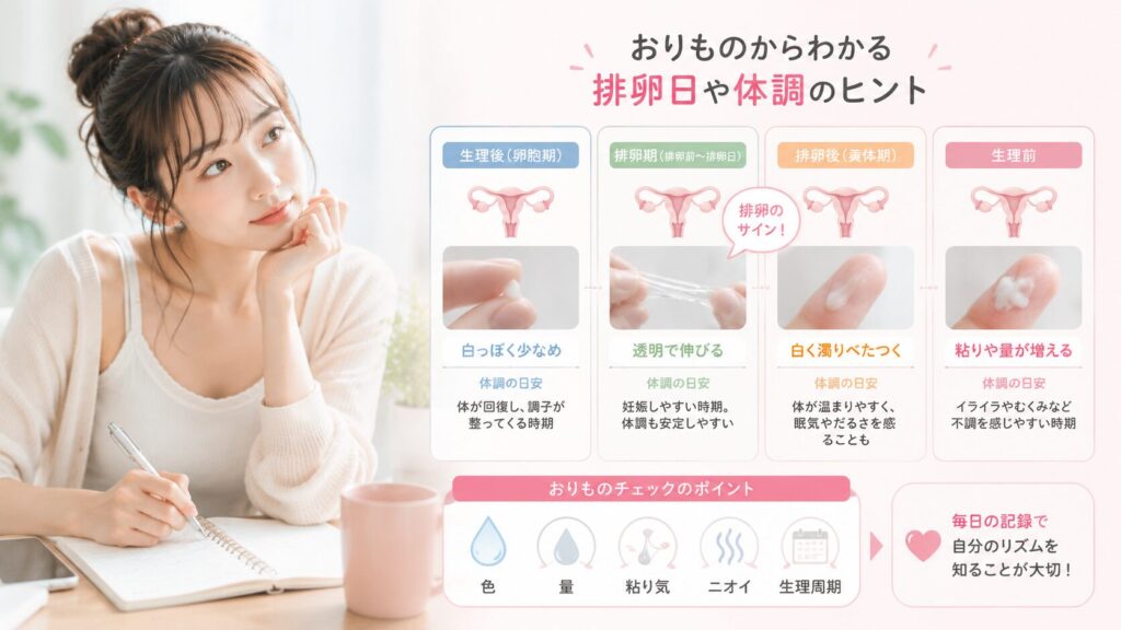 おりものチェックと排卵周期