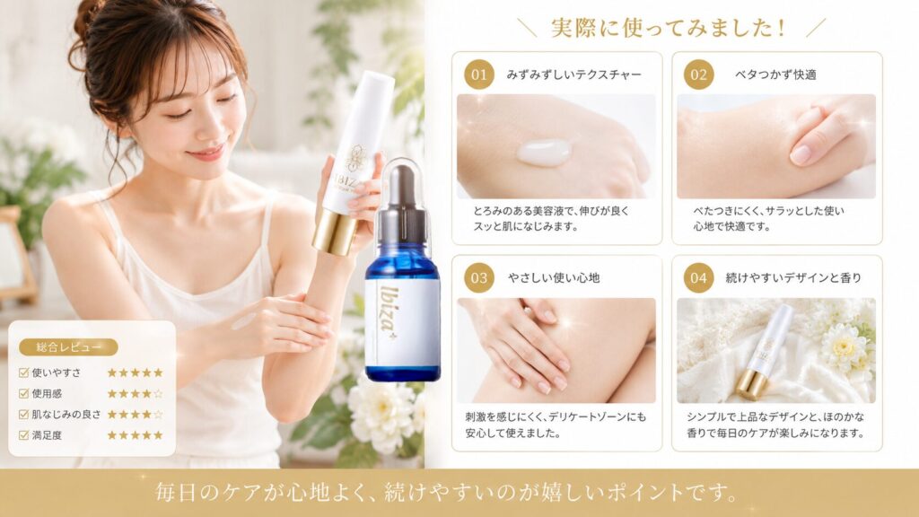 美容液レビューと使い心地