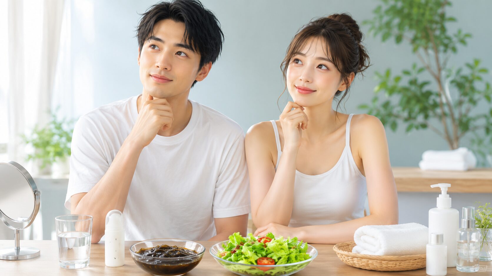 穏やかな時間を共有する二人